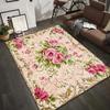 Vintage Floral Area Rug Entryway Mat for Living Room Bedroom Carpet Laundry Mat Machine Washable for Indoor & Outdoor Doormat