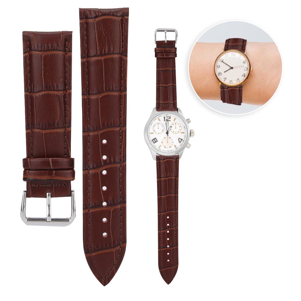 Unisex Adjustable Watch Strap Quality Watchband Exquisite Replacement Accessory (22mm)Brown