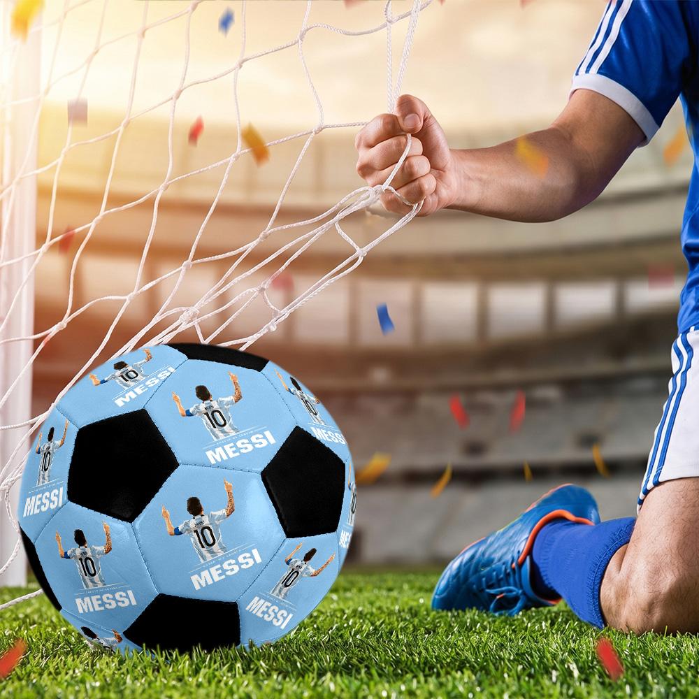Customize Your Own Picture of a Size 5 Soccer Ball, Machine-stitched, Suitable for Indoor/outdoor Training .