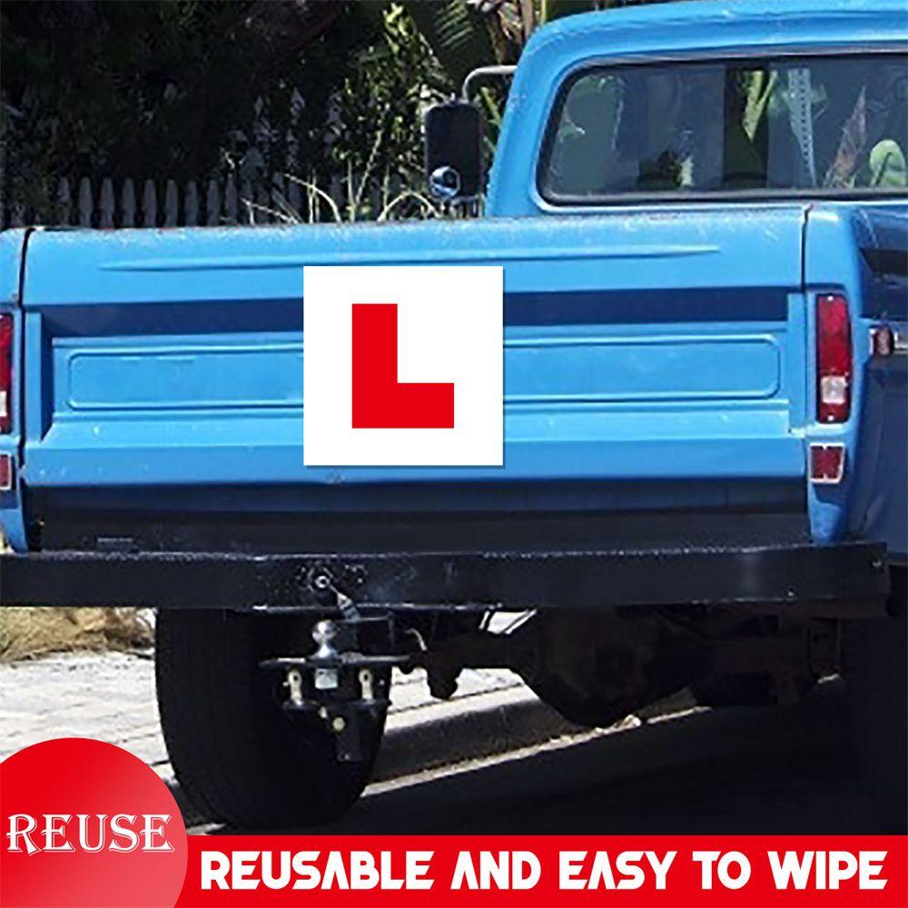Plate Sticker Red Car L Plate New Drivers Stickers Magnetic L Plates Car Learner Sign Car Stickers