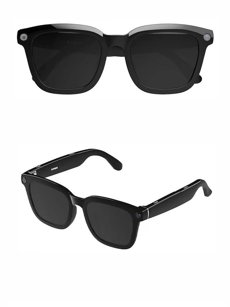 V03-T5 AI Smart Translator Glasses 5MP HD Camera Mini 1080P Video Recorder Sunglasses Real-Time Translation Wireless BT Headset