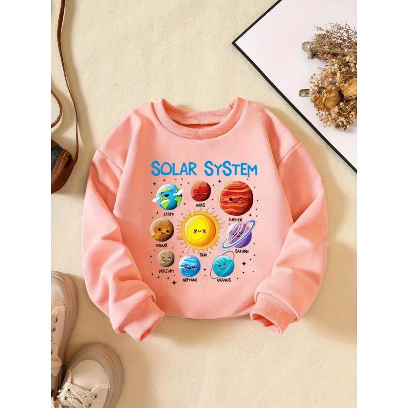 Kids Sweatshirt Crew Neck Sweatshirt Spring And Autumn Creative Letter Pattern Fashion Casual Sweatshirt Suitable for Daily Party Vacation Gifts