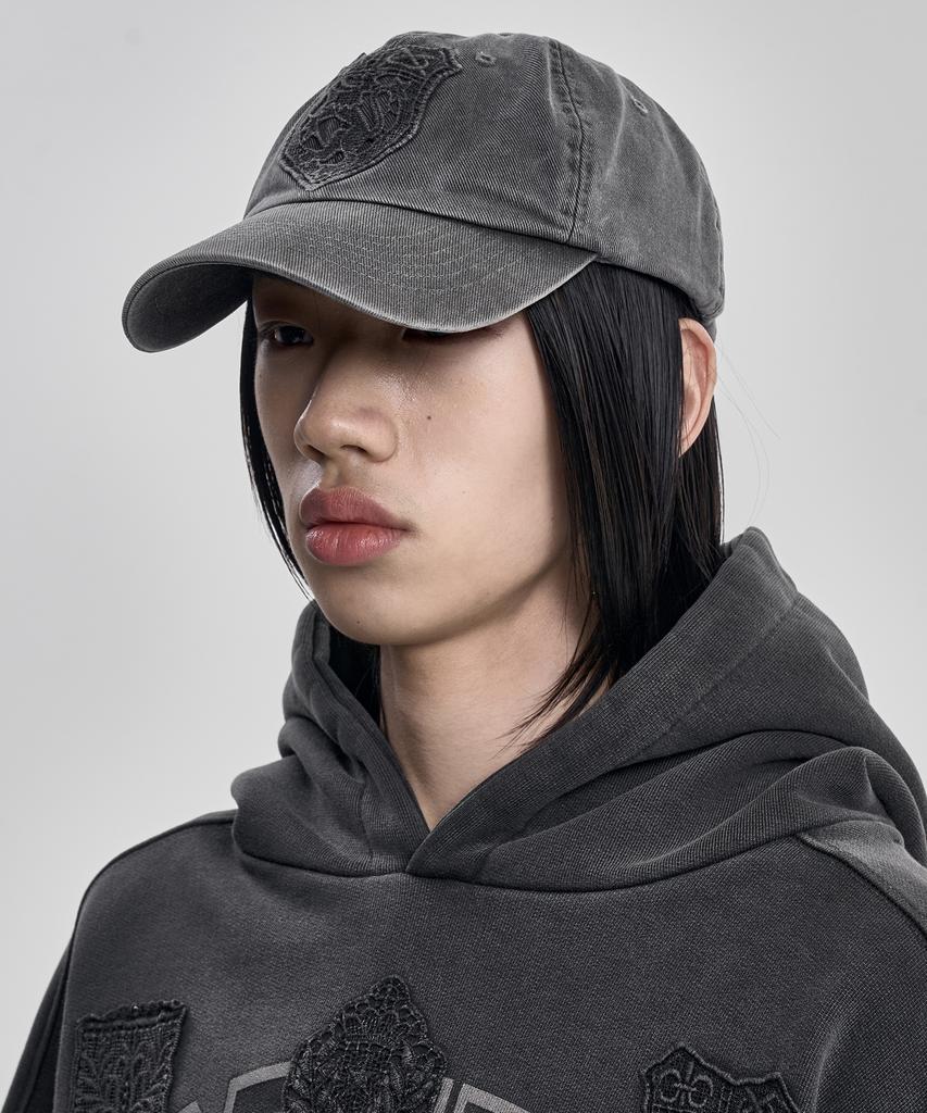 AJOBYAJO Wappen Washed Cap [Charcoal]