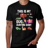 Bug Hunting Shirt Bug Insect Hunter Fun Tshirt Minimalist Casual Short Sleeve Top