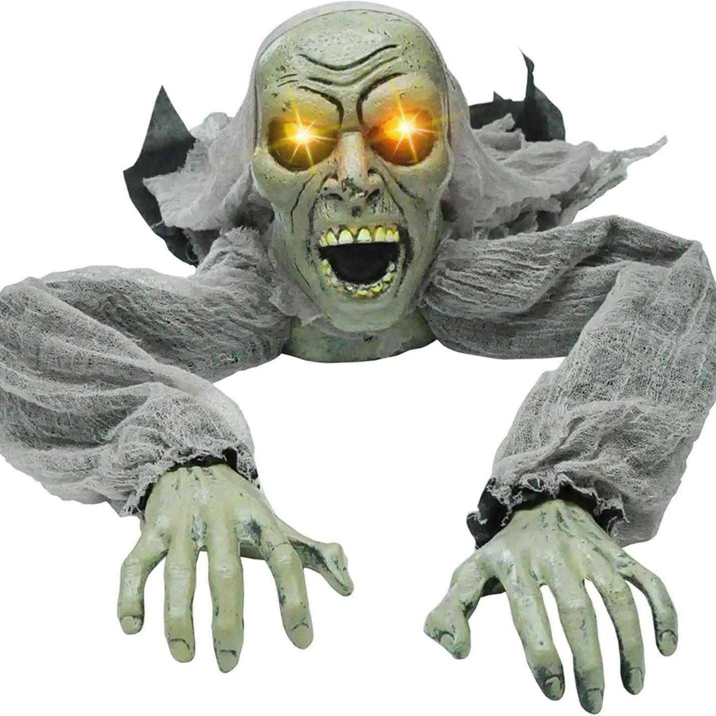 

Joyfy Zombie Halloween Groundbreaker Decorations Zombie with Sound and Flashing Eyes Outdoor Scary Halloween Yard Decorations