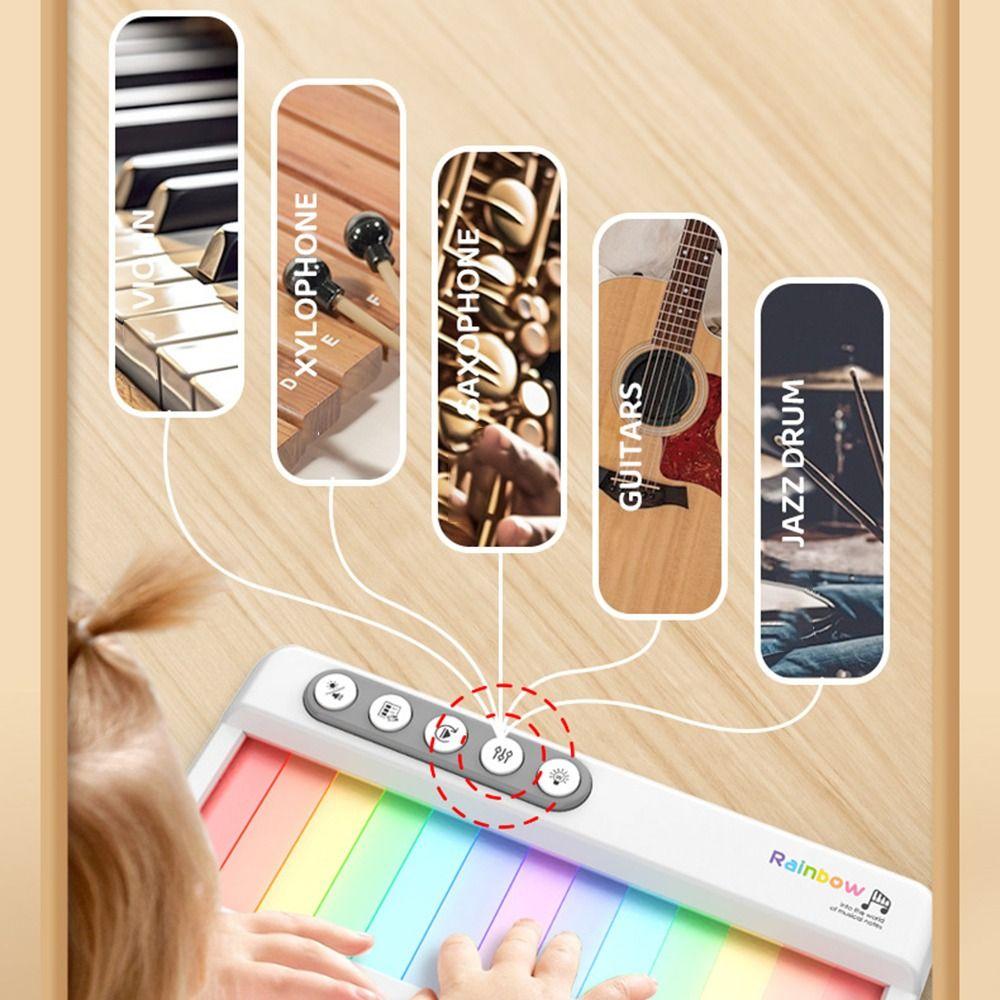 Colorful Kids Electronic Piano Toy Light Piano Keyboard Toy Kids Music Piano  Preschool