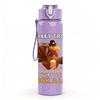 1PC Turkey Drink A Lot Humorous 750ml Color Plastic Sports Water Bottle Leakproof Flip Straw Lid Suitable for Sports Office Home Use