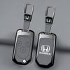 Leather Zinc Alloy Car Key Case Cover Shell Protection Fob For Honda Fit CRV Civic Insight Ridgeline HRV Jazz Accord Accessories