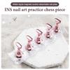 1 Set Magnetic Nail Holder False Nail Tip Practice Stand  Base Holder Nail Art Display For Art Salon Diy & Practice