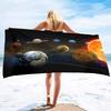 Planet Pattern Printing Series Seaside Vacation Beach Towel Swimming Bath Towel Sports Towel