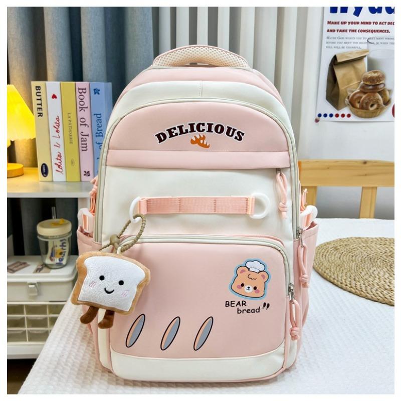 High Value College Style Fresh and Sweet Contrasting Color Splicing Backpack Junior High School Student Backpack
