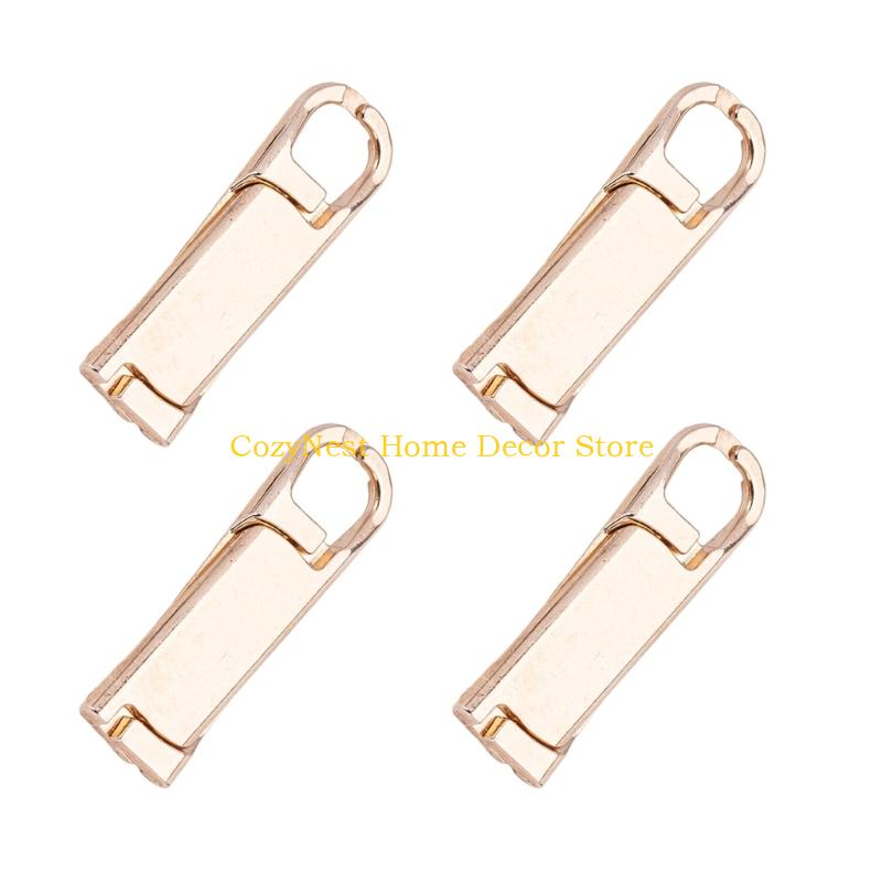 92MF 4Pcs Zippers Puller Replacements Detachable Zippers Puller Sliders for Clothing