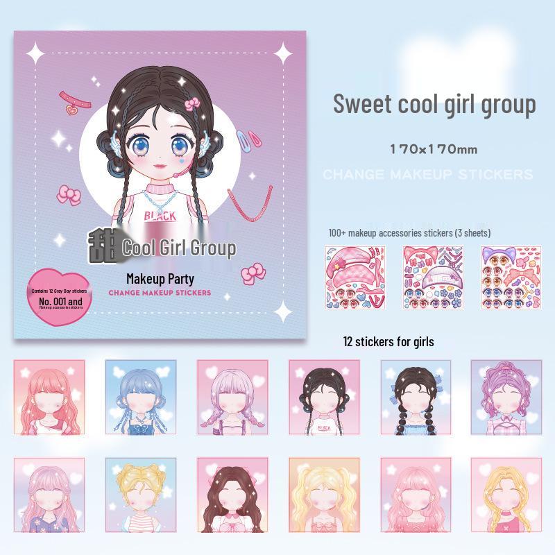 Kaba Bear Princess Dress-Up Sticker Book for Kids