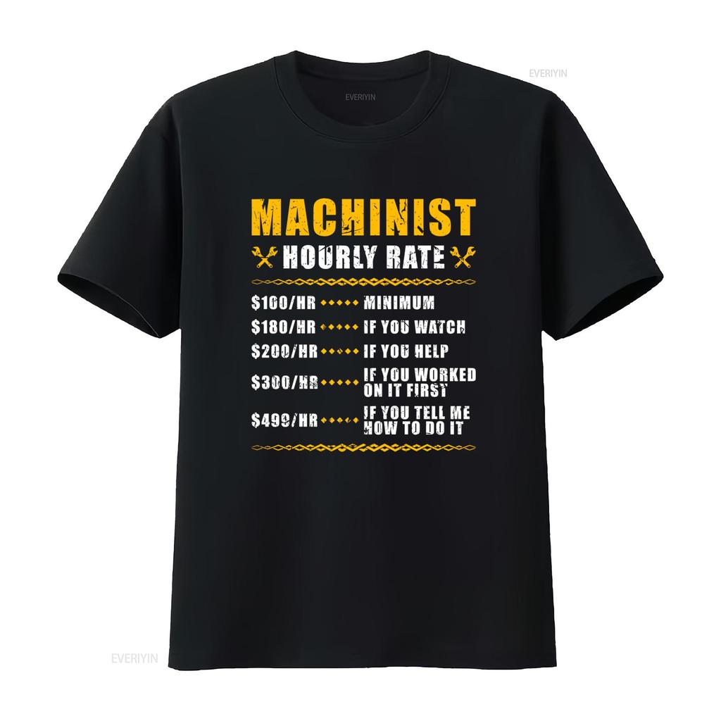 Strojírenský hodinový sazebník Řemeslník Machining Professional Tričko s designem Mechanického ceníku vintage Vyprané Unisex Strečové