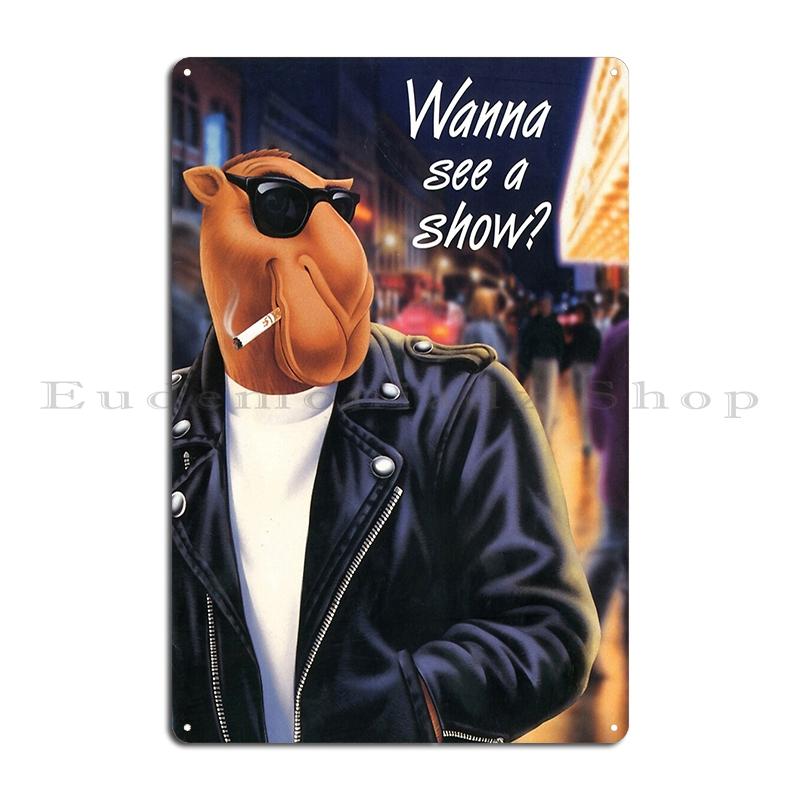 

Vintage Joe Camel Roulette Ad Metal Plaque Poster Party Club Classic Pub Wall Cave Character Joe Camel Tin Sign Poster 30x40cm(11.8x15.7inch)