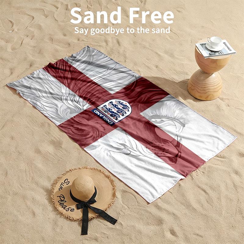 Toallas de playa de la selección nacional de fútbol de Inglaterra también sirven como toallas de baño esencial de verano un imprescindible para el aire libre la playa y la piscina