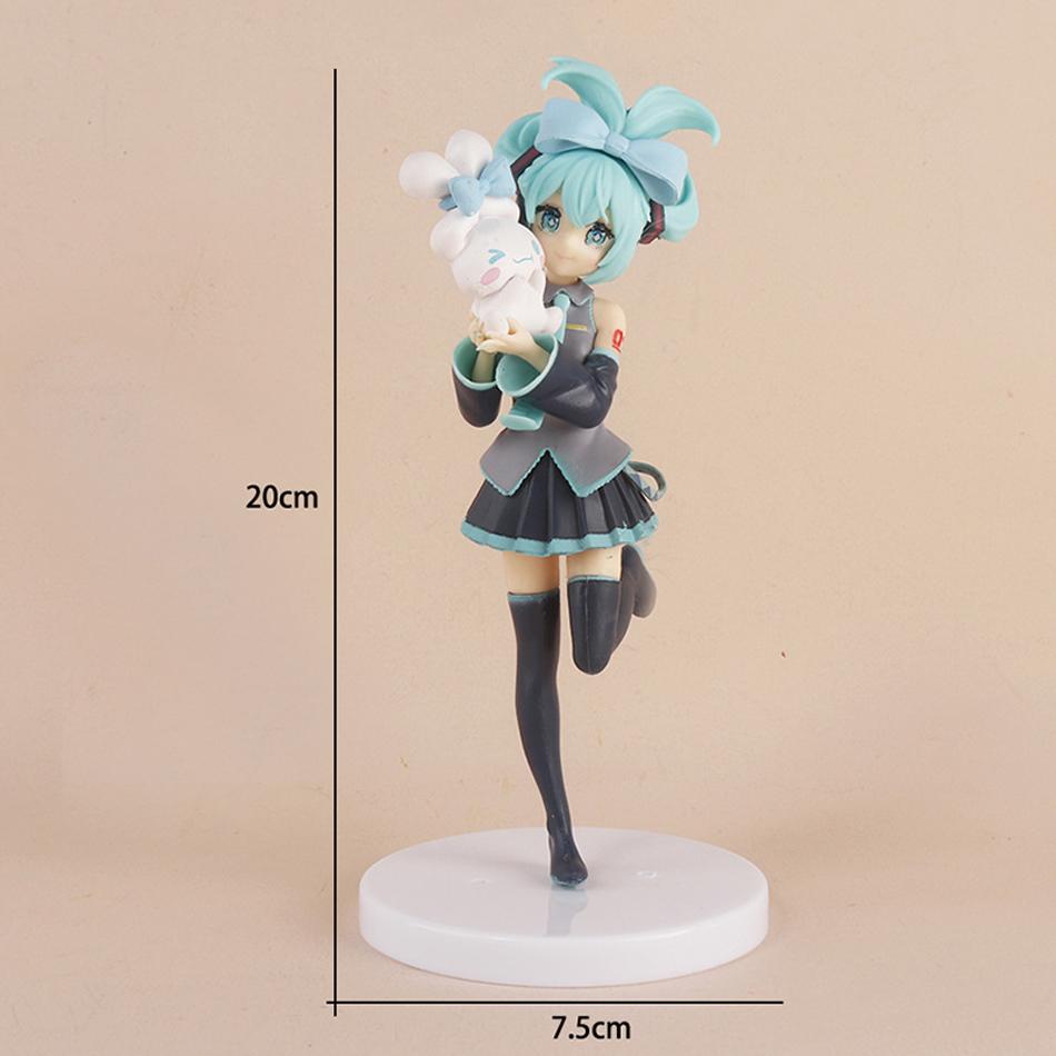 Little Devil Hatsune Miku Cute Sitting Beauty Girl Ornament Car Ornament Instant Noodles Maker Computer Case Decoration Ornament