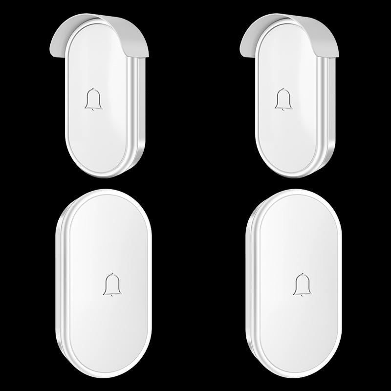 Wireless Smart Doorbell with Long-Range Remote Control for Home, Two-Way Communication, Elderly Assistance, US/EU/UK Plug