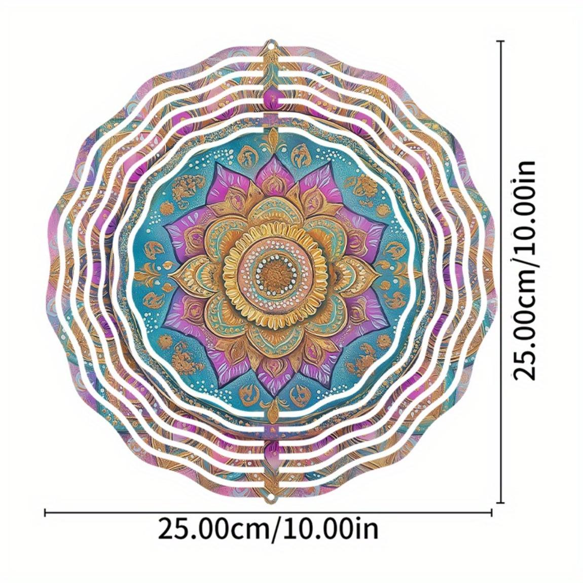 

Вращающийся на 360 градусов ветряной колокольчик, 10 дюймов, подвесной декор для балкона, сада, патио, весенне-летний подарок для друзей, семьи 01A