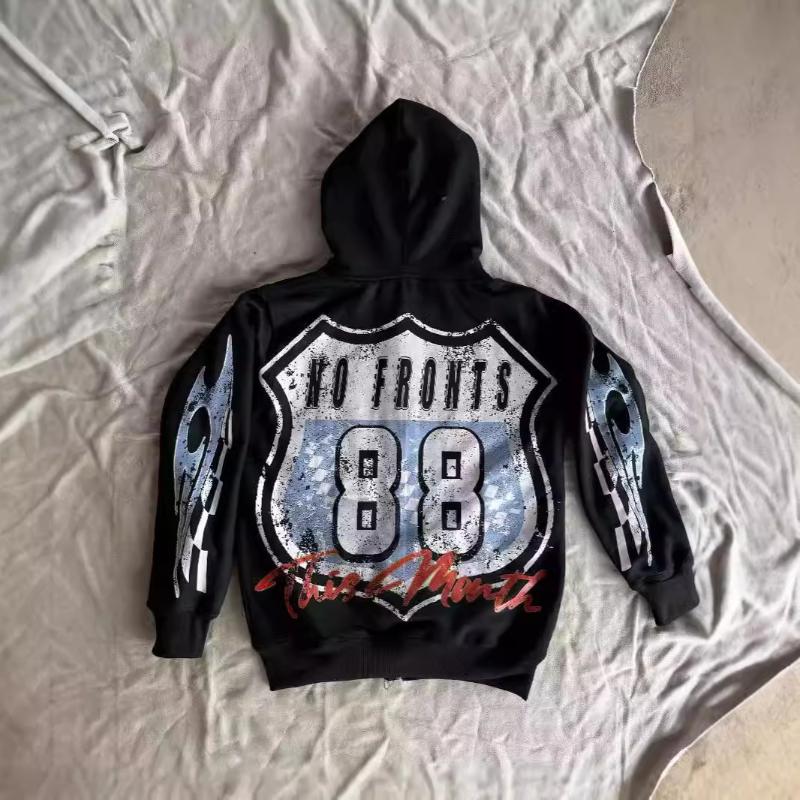 European and American cartoon print Y2K retro street trend men's and women's hoodies