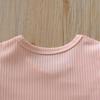 Europäischer & Amerikanischer Stil Spitze Ärmel Baby Mädchen Strampler - Säugling & Kleinkind Dreieck Druckknopf Schritt Krabbelanzug