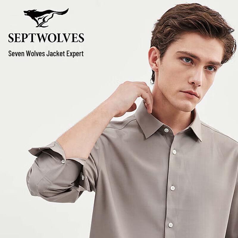 Septwolves Men s Business Long-Sleeve Shirt XXXXL