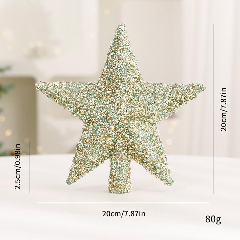 Shining Christmas Tree Star Decor Element For Festive Scene Styling And Gift