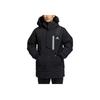 Adidas Fur Hood Down Packable Solid Color Logo Zip-Up Hooded Down Jacket Unisex Jackets Black HR5232