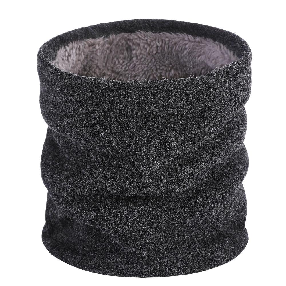 Warmer Neck Tube Knitted Scarf Fleece Lined Winter Neck Gaiter New Neck Warmer  Outdoor Riding