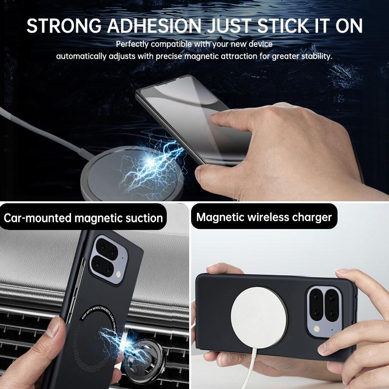For Magsafe Case for Google Pixel 10 Pro Fold Slim Matte Hard PC Magnetic Cover for Pixel 9Pro Fold 2 Wireless Charging Shell