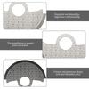 Wave Pattern NH35 Automatic Hammer Rotor Metal Patch Fits Seiko 4R35 4R36 NH35 NH36 Movement SKX007 Watch Movt Retrofit Parts