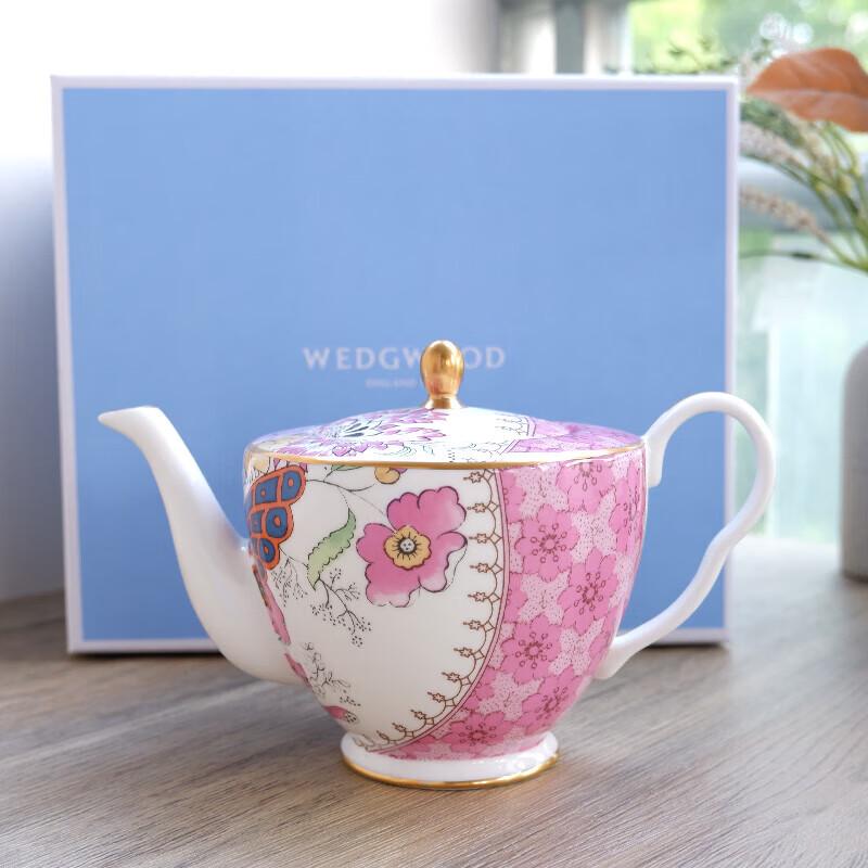 Wedgwood Floral Butterfly Pink Teapot