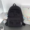 Schoolbag College Student Backpack Junior High School Student Computer Bag Korean Version Simple Girl Bow School Bag Large Capacity Backpack Female