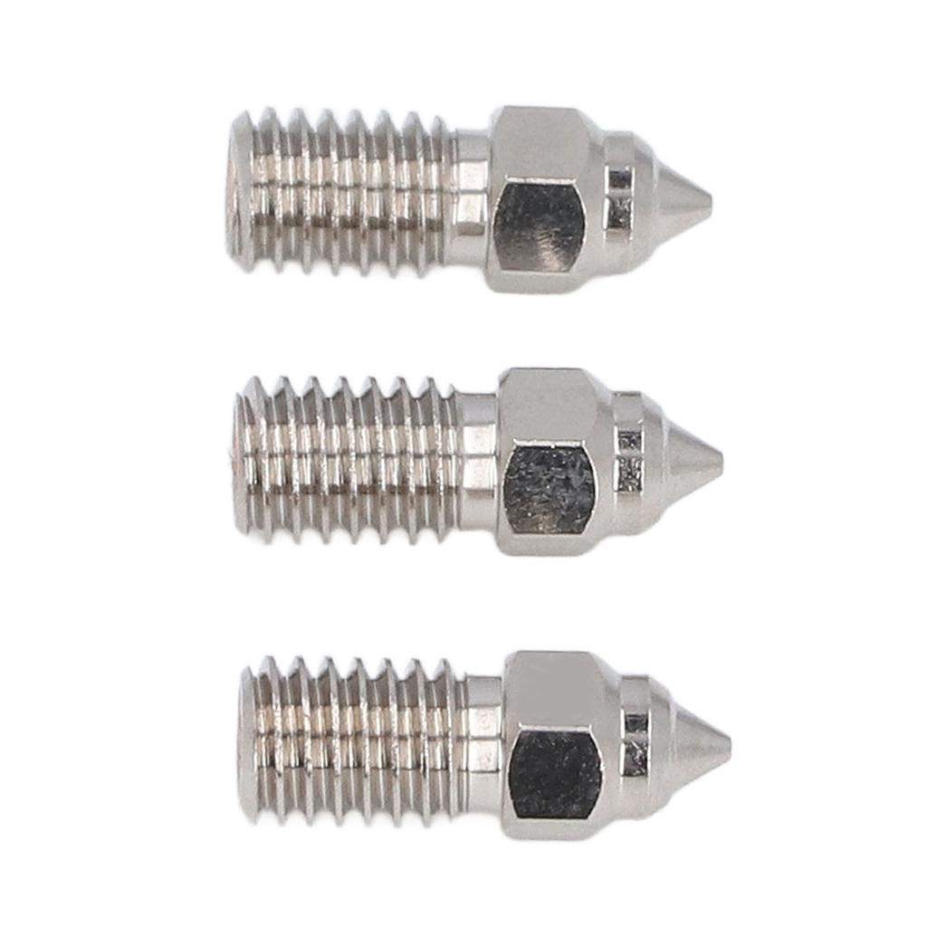 3Pcs 3D Printer Nozzles M6 Copper Plated CHT High Speed Nozzle Replacement Set for Ender 3 V3 SE End