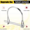 A89X 5PCS 4.8x50mm Steel Pin D Arch Wire Shaft Locking Lock Pin Safety Coupler Retainer Farm Trailers Cargo Boat Lawn Garden