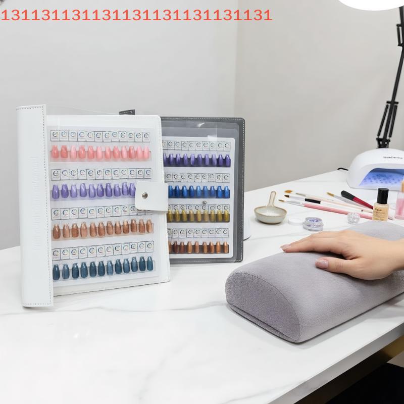 Magnetic Tips Nail Art Swatch Book Large Acrylic Works Display 48/96/142/192 Colors Manicure Color Test Storage Card for Beauty