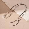 Exaggerated U-shaped geometric pull-up sweater chain niche long necklace