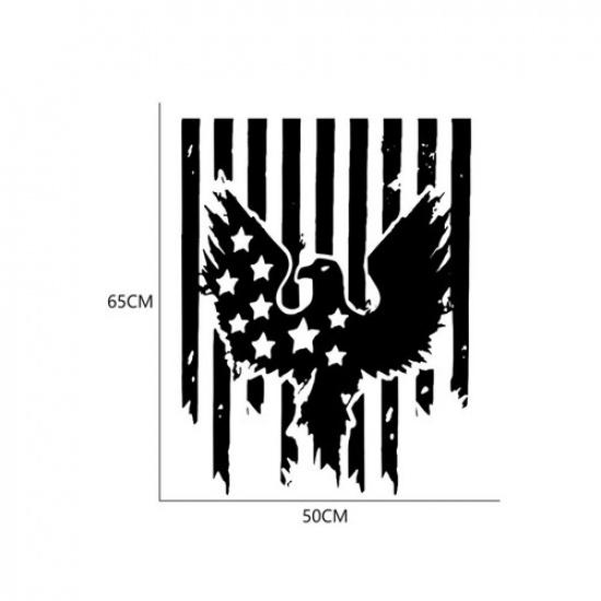 Truck Car Hood Wrap Decal Vinyl Sticker American Flag Bird Graphic Styling Decor