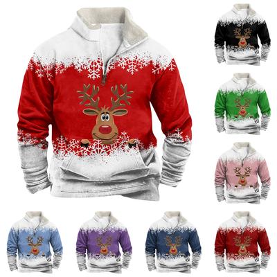 Spring And Men's Standing Collar Sweatshirt Is Outdoor Casual Sweaters Tops