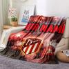 Custom Name,Atlético Madrid Printed Flannel Blanket, soft throw for bedroom sofa, washable, Christmas present, great gift.