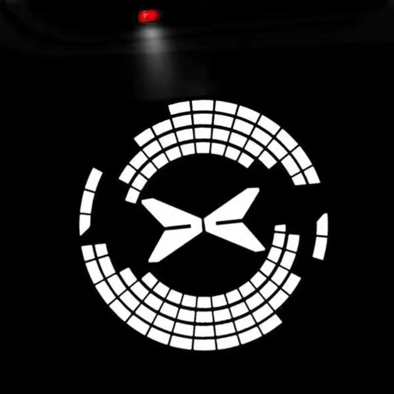 2PCS For Xpeng G9 2022 2023 2024 2025 LED Car Logo Laser Projector Welcome Door Lights Lamps Projection Atmosphere Light