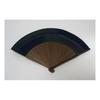 [Hasegawa] Kyoto Folding Fan, Kasumi (Mist) Pattern, Navy, Men's 60-Rib Fan, Includes Ayu (Sweetfish