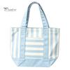 Multi-purpose Tote Bag Striped Canvas Bag, Stylish Reusable Grocery with Lightweight Front Pocket, Shoulder for Shopping Picnic Commuting Everyday