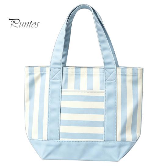 Multi-purpose Tote Bag Striped Canvas Bag, Stylish Reusable Grocery with Lightweight Front Pocket, Shoulder for Shopping Picnic Commuting Everyday