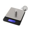 Small Digital Food Kitchen Scale Jewelry Laboratory Measuring Scale Black Mini Pocket Type 3000g01g with Peeling Function 2 Tra