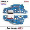 30Pcs,For Motorola Moto E13 G13 G23 G32 G52 G53 G75 5G G72 USB Charging Port Microphone Dock Connector Board Flex Cable Repair