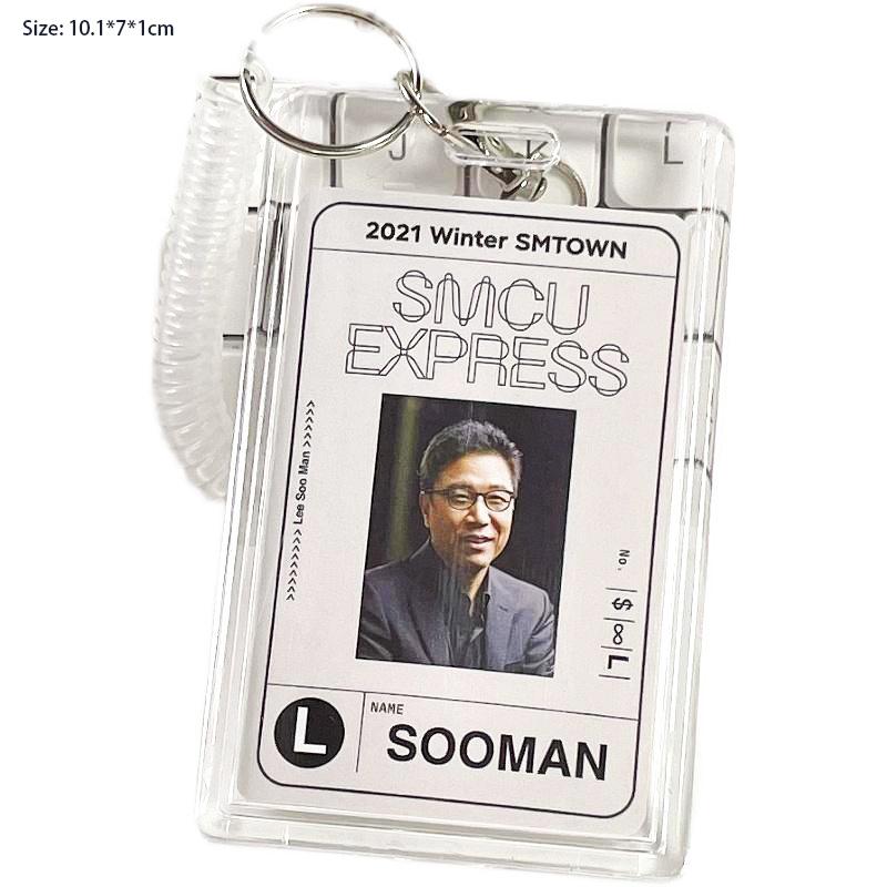 Photocard Holder Idol Photo Protector Photo Binder Idol Photo Sleeves Holder Pearl Keychain Student Stationery Supplies