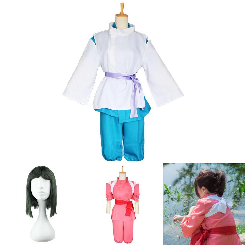 Costume de Cosplay de Haute Qualité Spirited Away Nigihayami Kohakunushi Chihiro Ogino Dans des Couleurs Élégantes