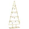 Metal Christmas Tree Gold 90 cm Powder Coated Steel