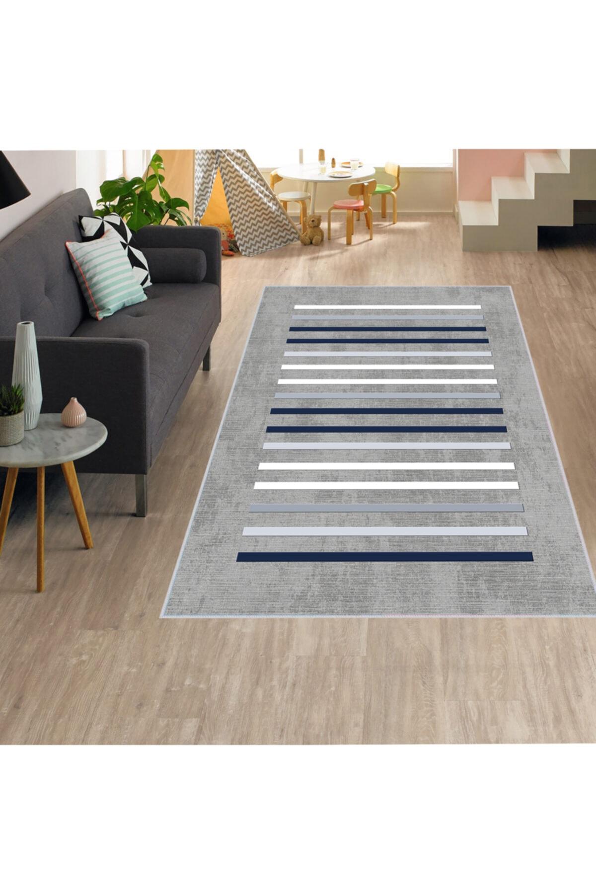 

Моющийся ковер с принтом Rovigo Home RVG1307 50x80 серый